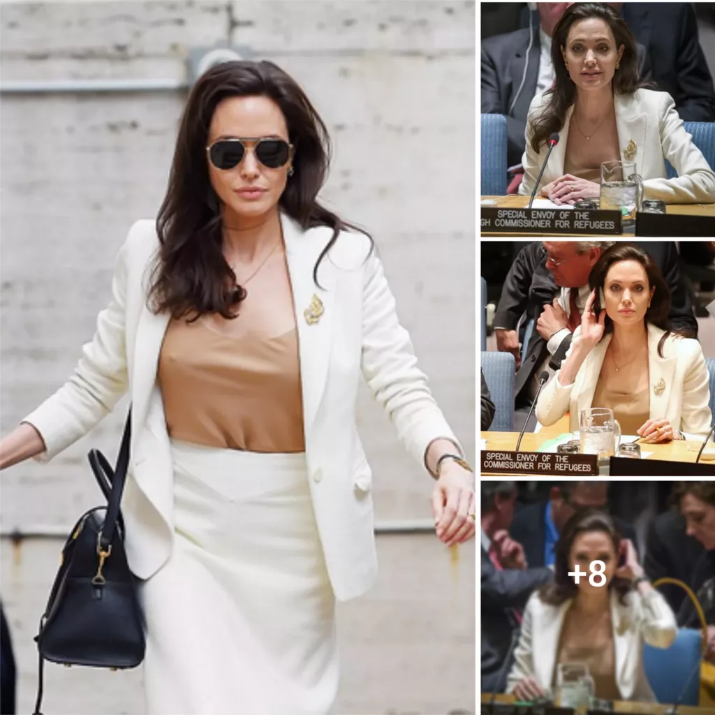 Angelina Jolie exudes grace and confidence as she represents the UN