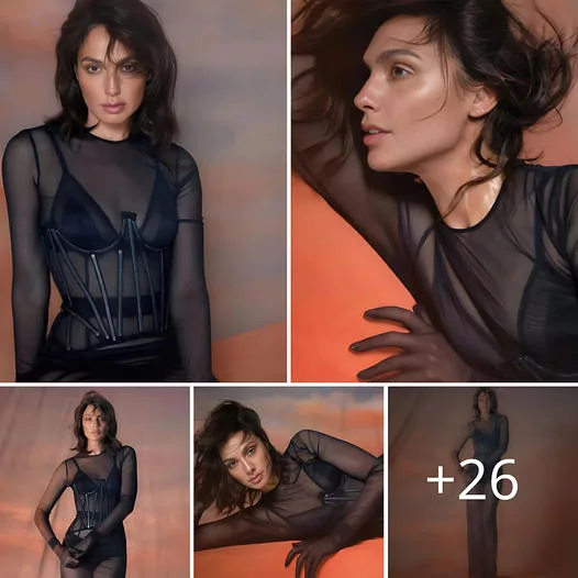 Enchanting Charm: Gal Gadot’s Mesmerizing Black Outfit Stuns in Flaunt Magazine Shoot