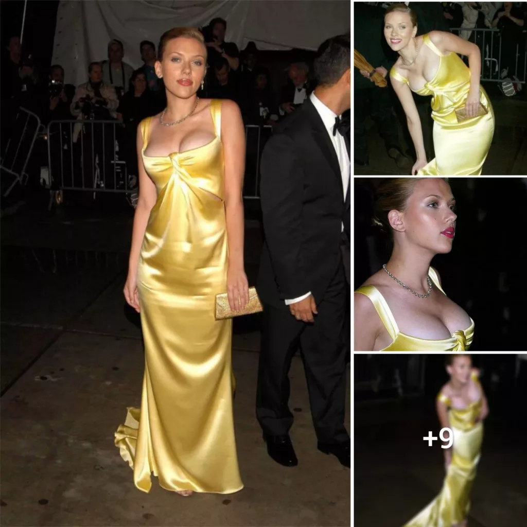 “Sunshine Chic: Scarlett Johansson Stuns In Vibrant Yellow Dress”
